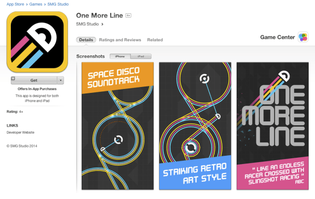One More Line on the itunes app store game center